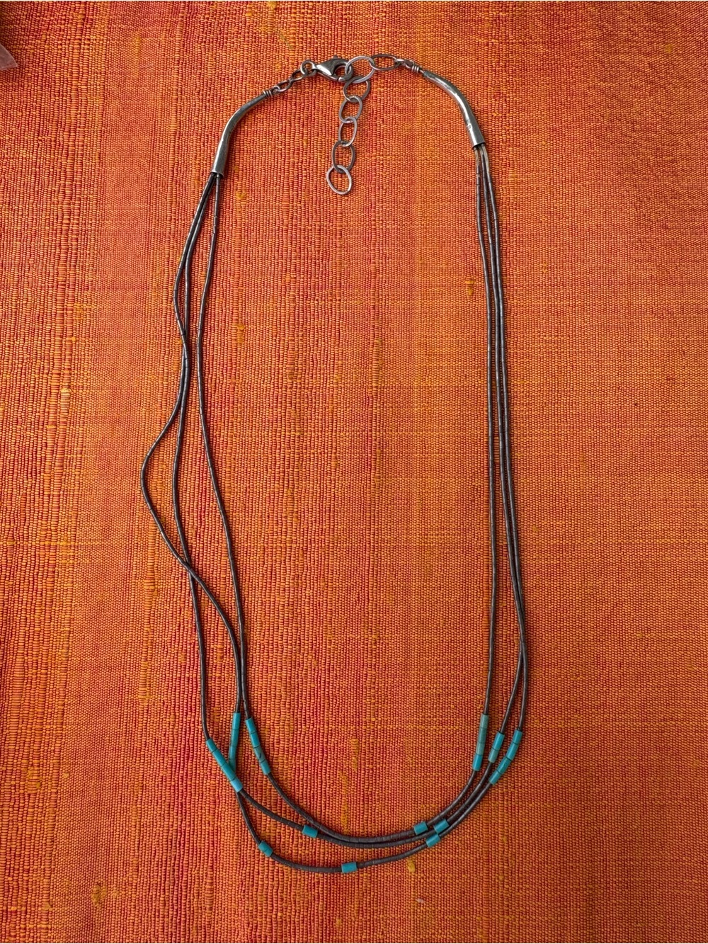 Native American Silver & Turquoise 3 strand